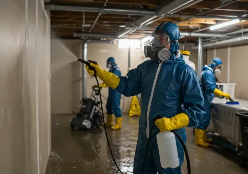 Basement Sanitization and Antimicrobial Treatment process in Kure Beach, NC